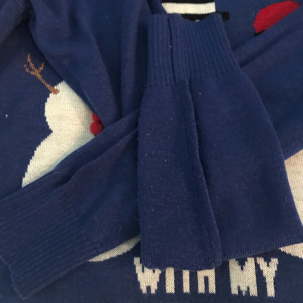 Winter holiday sweater snowman humor:) - Picture 4 of 5